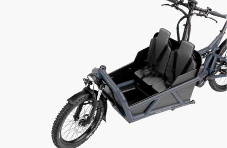 Cargo bike con 2 seggiolini